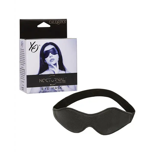 Nocturnal Collection Stretch to Fit Eye Mask - Black - Bondage Blindfolds & Restraints
