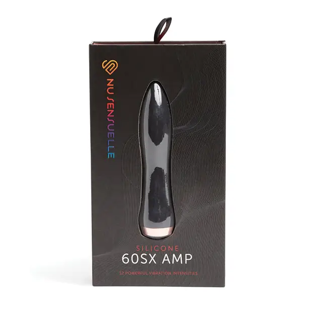 Nu Sensuelle 60SX AMP Silicone Bullet - Black - Stimulators