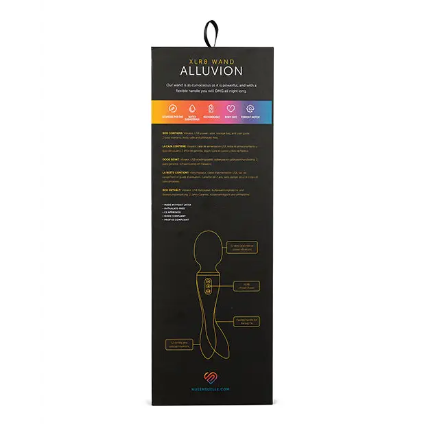 Nu Sensuelle Alluvion XLR8 Bendable Wand - Purple - Massage Products