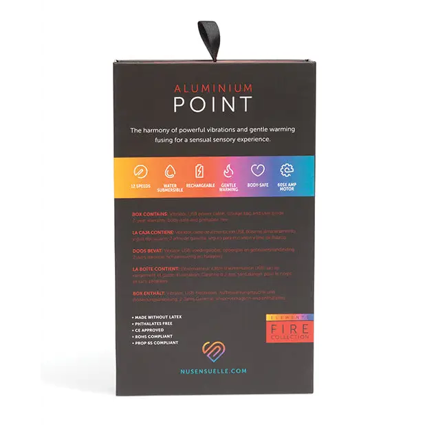 Nu Sensuelle Aluminium Point Rechargeable Bullet - Multicolor - Stimulators