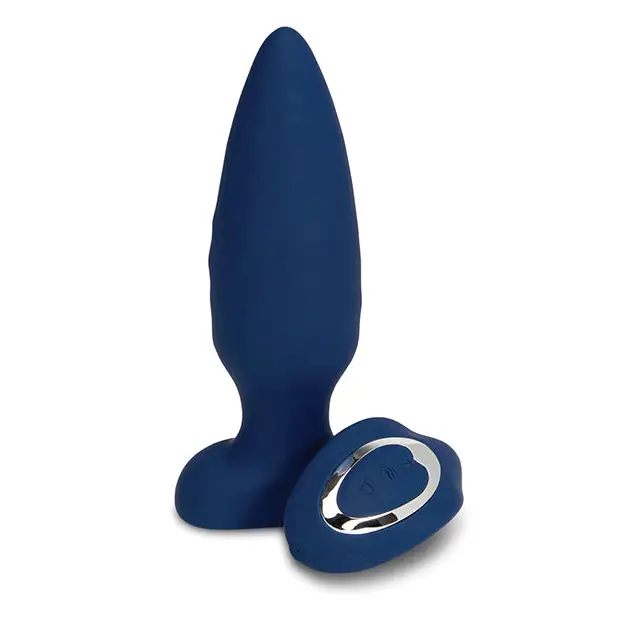 Nu Sensuelle Andii Vertical Roller Motion Butt Plug - Navy - Anal Products