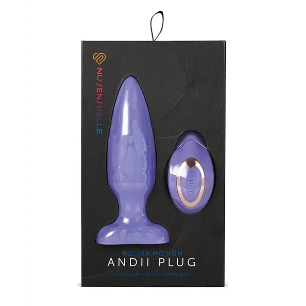 Nu Sensuelle Andii Vertical Roller Motion Butt Plug - Ultra Violet - Anal Products