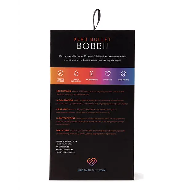 Nu Sensuelle Bobbii Flexible Vibe XLR8 Turbo Boost - Ultra Violet - Vibrators