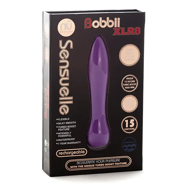 Nu Sensuelle Bobbii Flexible Vibe XLR8 Turbo Boost - Ultra Violet - Vibrators