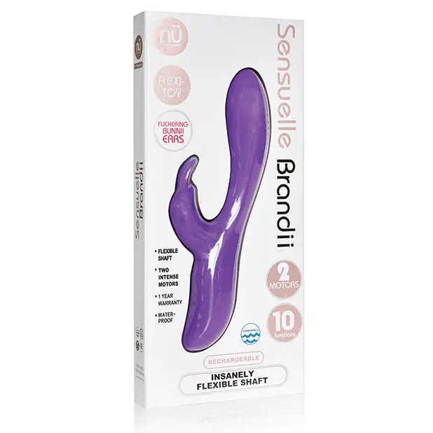 Nu Sensuelle Brandii Bendable Rabbit - Purple - Vibrators