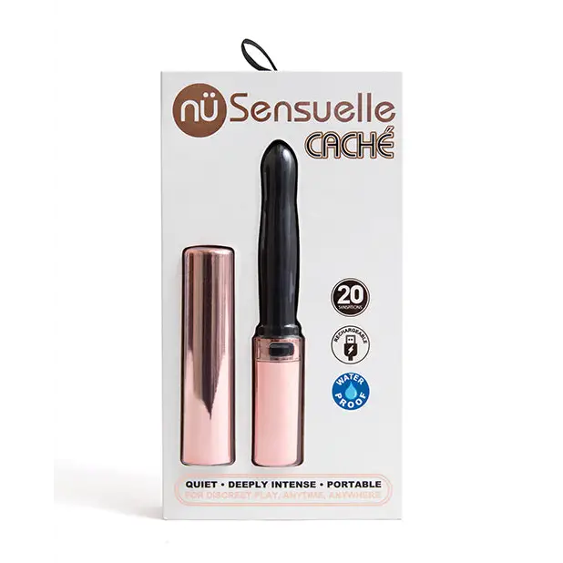 Nu Sensuelle Cache 20 Functions Covered Lipstick Vibe - Rose Gold - Stimulators