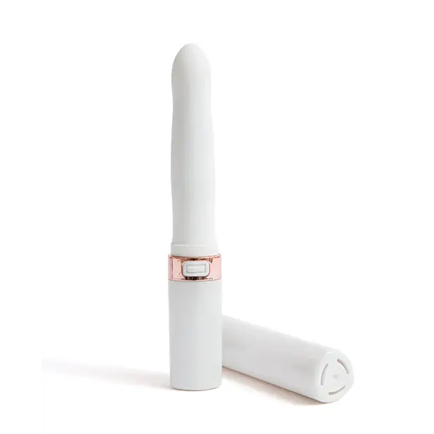 Nu Sensuelle Cache 20 Functions Covered Lipstick Vibe - White - Stimulators
