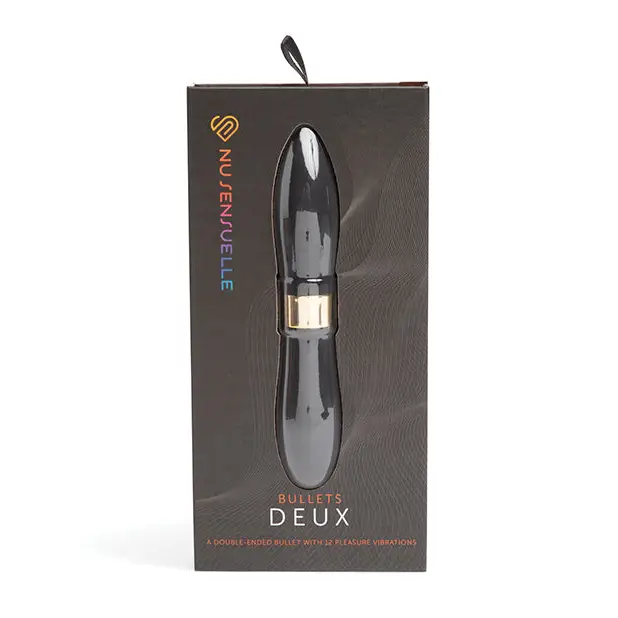 Nu Sensuelle Deux Two-Ended Bullet - Black - Stimulators