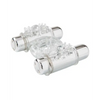 Nu Sensuelle Double Action Cockring 2x7 Function - Clear - Penis Enhancement