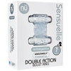 Nu Sensuelle Double Action Cockring 2x7 Function - Clear - Penis Enhancement