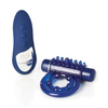 Nu Sensuelle Endure Ultra Flex Remote Control Rechargeable Bullet Ring - Blue - Penis Enhancement