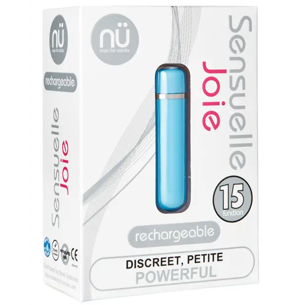 Nu Sensuelle Joie Bullet 15 Function - Blue - Stimulators