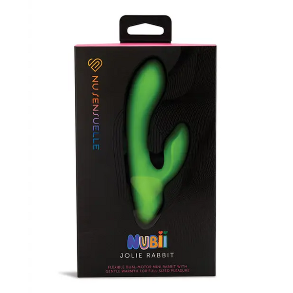Nu Sensuelle Jolie Nubii Warming Mini Rabbit - Lime Green - Vibrators