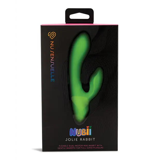 Nu Sensuelle Jolie Nubii Warming Mini Rabbit - Lime Green - Vibrators