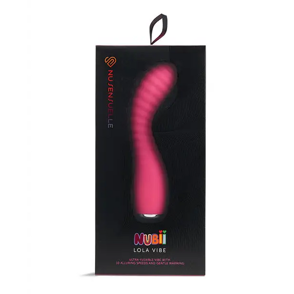 Nu Sensuelle Lola Nubii Flexible Warming Vibe - Pink - Vibrators