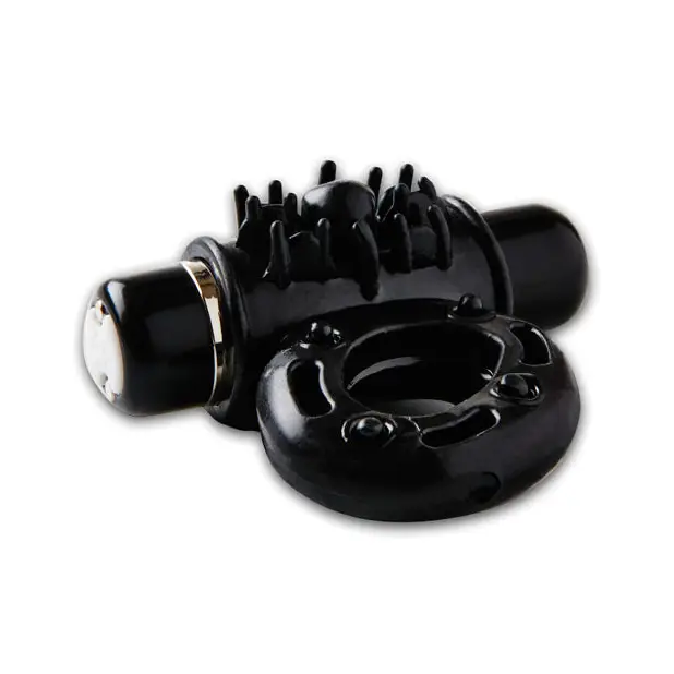 Nu Sensuelle Mate Ultra Bullet Ring Cockring 7 Function - Black - Penis Enhancement