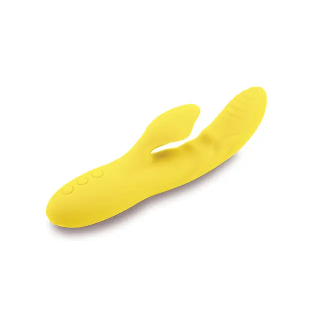 Nu Sensuelle Nubii Kiah Turbo Boost & Heating Dual Stim Rabbit - Yellow - Vibrators