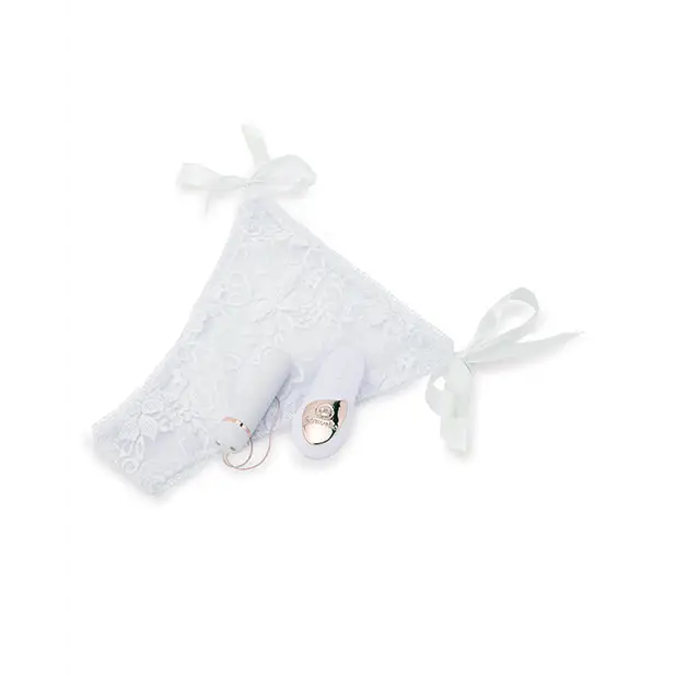 Nu Sensuelle Pleasure Panty Bullet w/Remote Control 15 Function - White - Stimulators