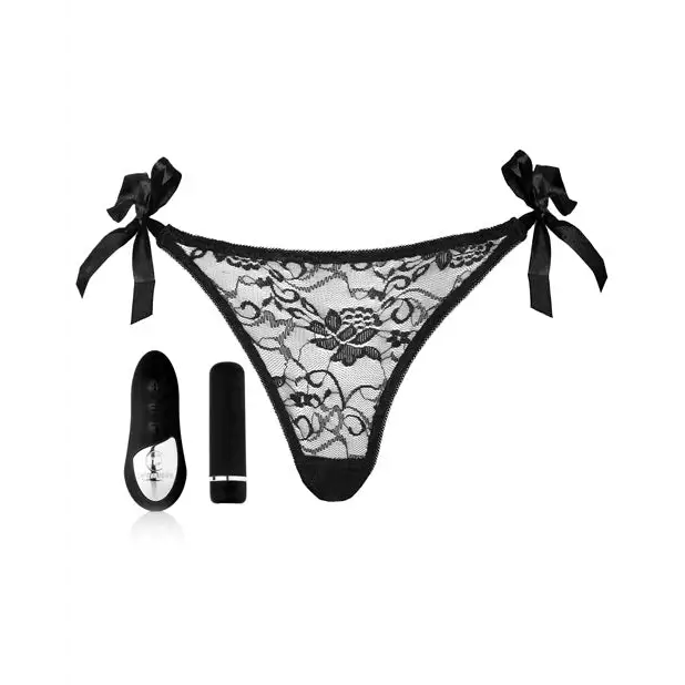 Nu Sensuelle Pleasure Panty Bullet w/Remote Control 15 Functions - Black - Stimulators