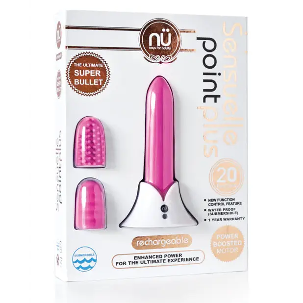 Nu Sensuelle Point Plus Rechargeable Bullet - Pink - Stimulators