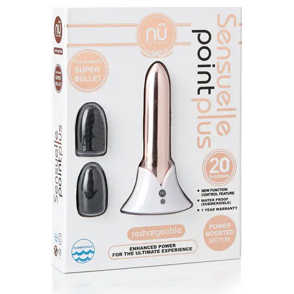 Nu Sensuelle Point Plus Rechargeable Bullet - Rose Gold - Stimulators