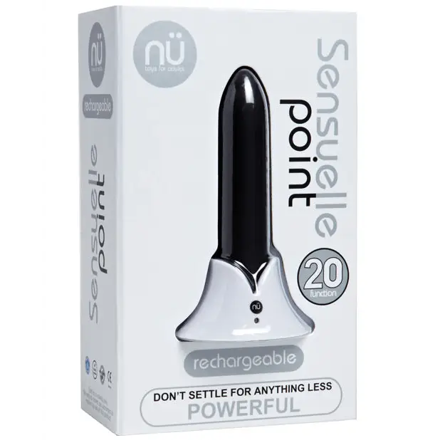Nu Sensuelle Point Rechargeable Bullet - Black - Stimulators
