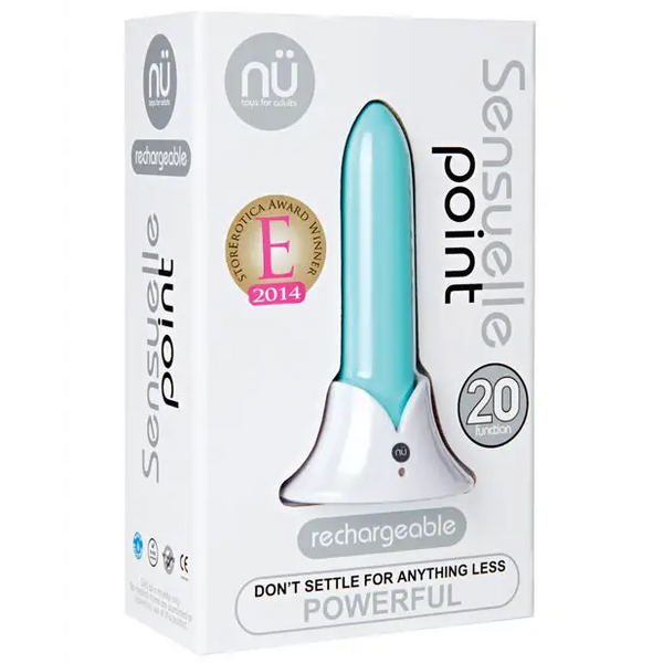 Nu Sensuelle Point Rechargeable Bullet - Teal Blue - Stimulators
