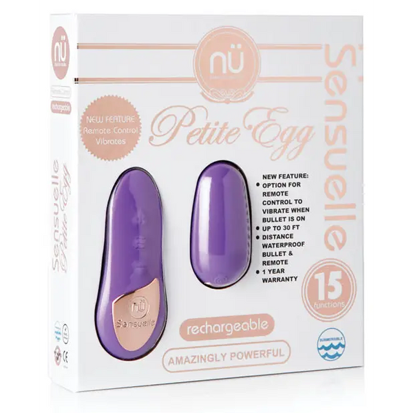 Nu Sensuelle Remote Control Petite Egg 15 Function - Purple - Stimulators