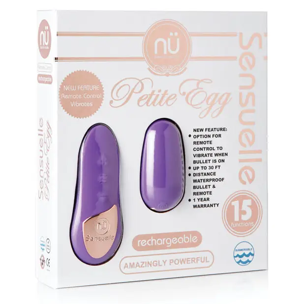 Nu Sensuelle Remote Control Petite Egg 15 Function - Purple - Stimulators
