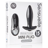 Nu Sensuelle Remote Control Rechargeable Mini Plug - Black - Anal Products