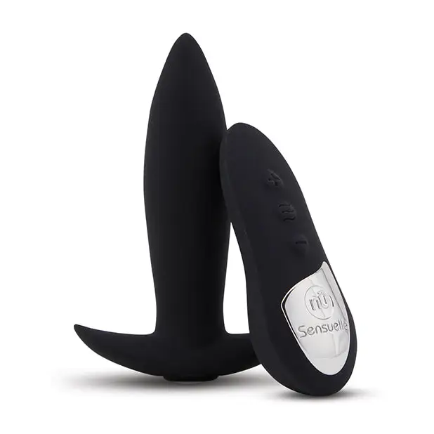 Nu Sensuelle Remote Control Rechargeable Mini Plug - Black - Anal Products