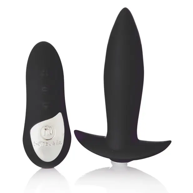 Nu Sensuelle Remote Control Rechargeable Mini Plug - Black - Anal Products