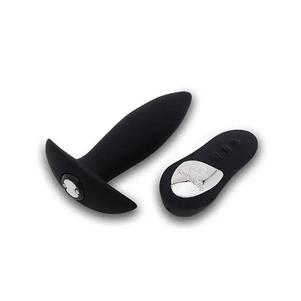 Nu Sensuelle Remote Control Rechargeable Mini Plug - Black - Anal Products