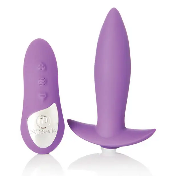 Nu Sensuelle Remote Control Rechargeable Mini Plug - Purple - Anal Products