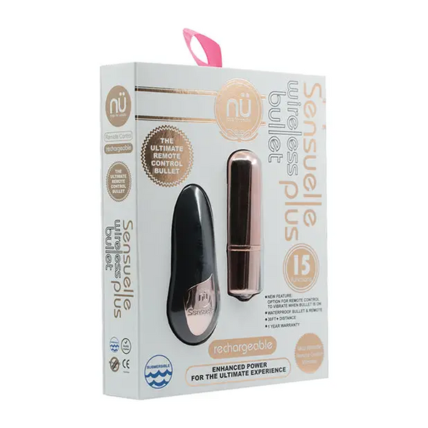 Nu Sensuelle Remote Control Wireless Bullet Plus - Rose Gold - Stimulators