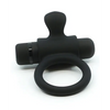 Nu Sensuelle Rev Silicone 7 Function Bullet Ring w/Flutter Tip - Black - Penis Enhancement