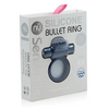Nu Sensuelle Rev Silicone 7 Function Silicone Bullet Ring w/Flutter Tip - Navy - Penis Enhancement