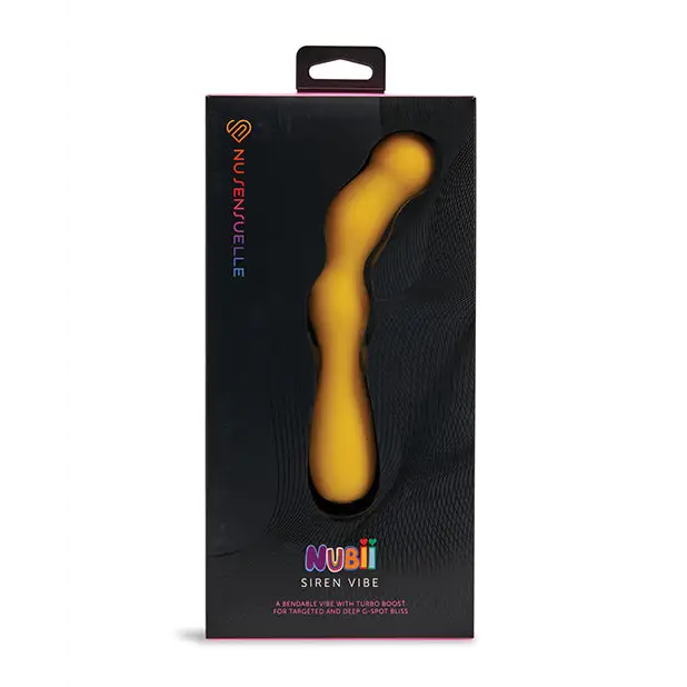 Nu Sensuelle Siren Nubii G-Spot Vibe w/Hinge - Yellow - Vibrators