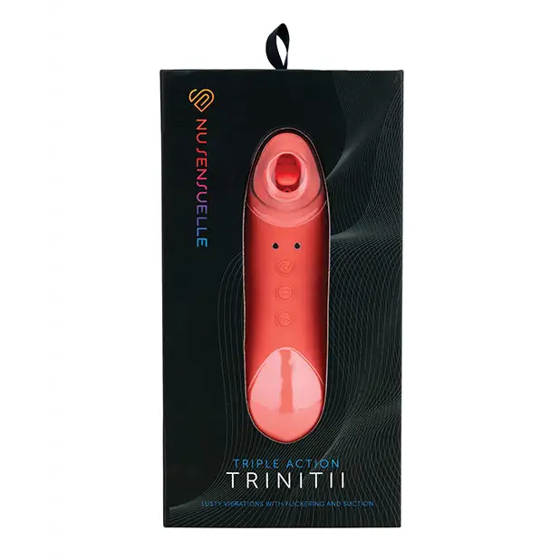 Nu Sensuelle Trinitii Tongue Vibe - Coral - Stimulators