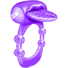 Nubby Tongue X-treme Vibrating Pleasure Ring - Purple - Stimulators
