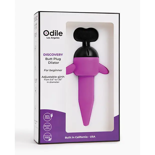 Odile Discovery Tapered Butt Plug Dilator - Purple - Anal Products