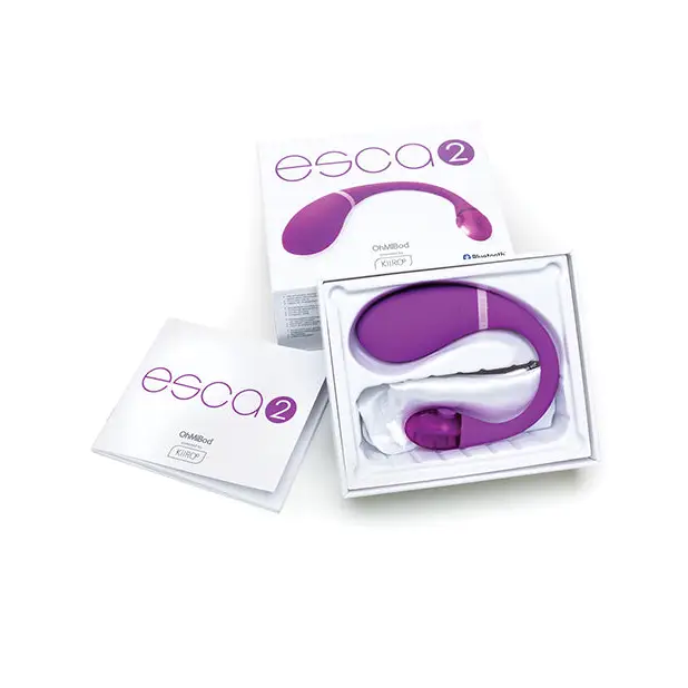 OhMiBod Esca 2 Interactive Bluetooth Internal Vibe - Purple - Vibrators