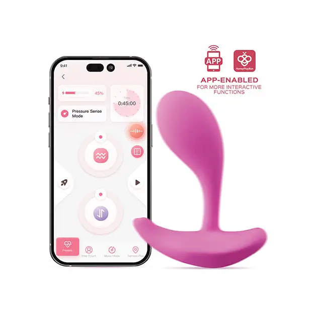 Oly 2 Pressure Sensing App-Enabled Wearable Clit & G Spot Vibrator - Pink