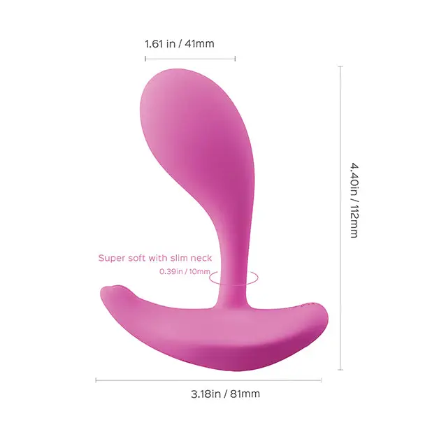 Oly 2 Pressure Sensing App-Enabled Wearable Clit & G Spot Vibrator - Pink