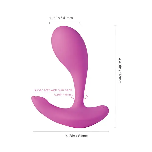 Oly App-Enabled Wearable Clit & G Spot Vibrator - Pale Pink