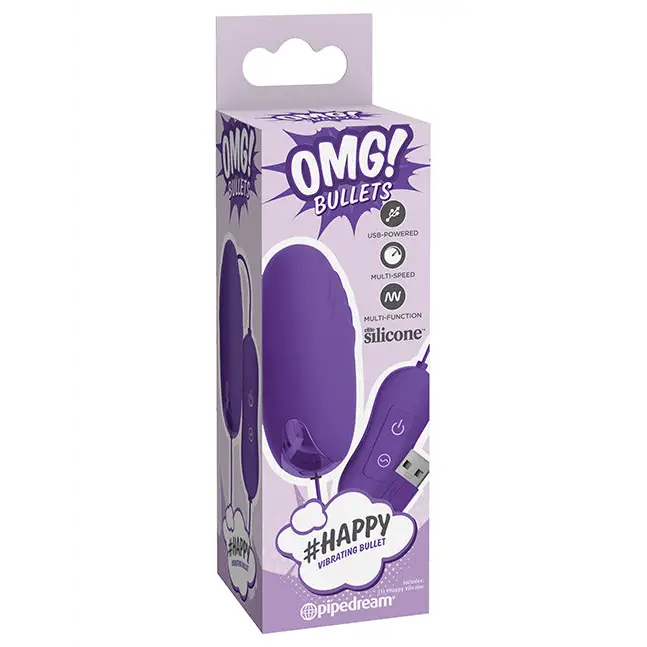 OMG! Bullets (Hash Tag) Happy - Purple - Stimulators