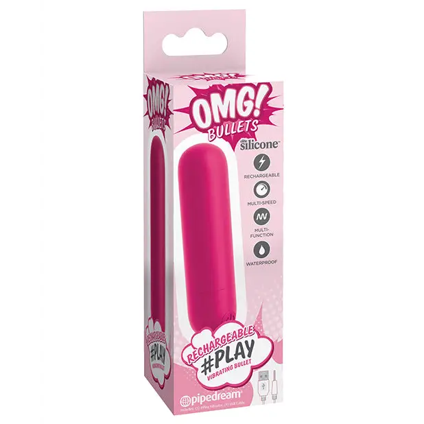 OMG! Bullets (Hash Tag) Play - Fuchsia - Stimulators