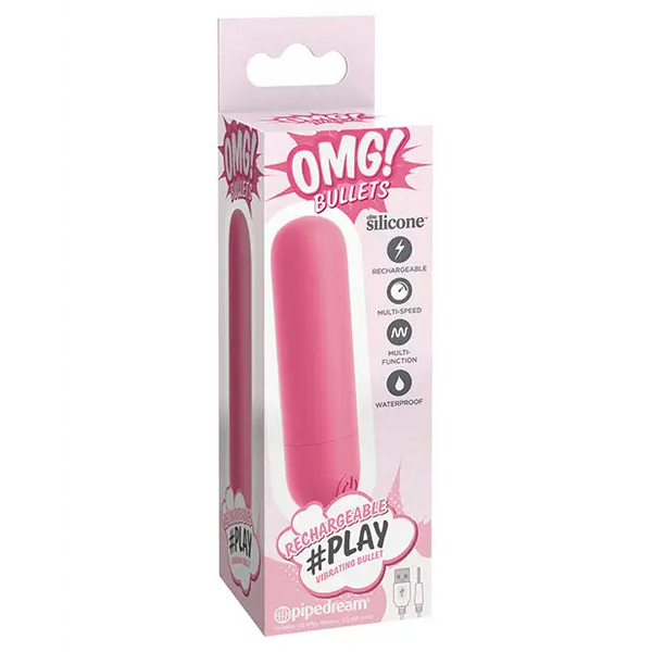 OMG! Bullets (Hash Tag) Play - Pink - Stimulators