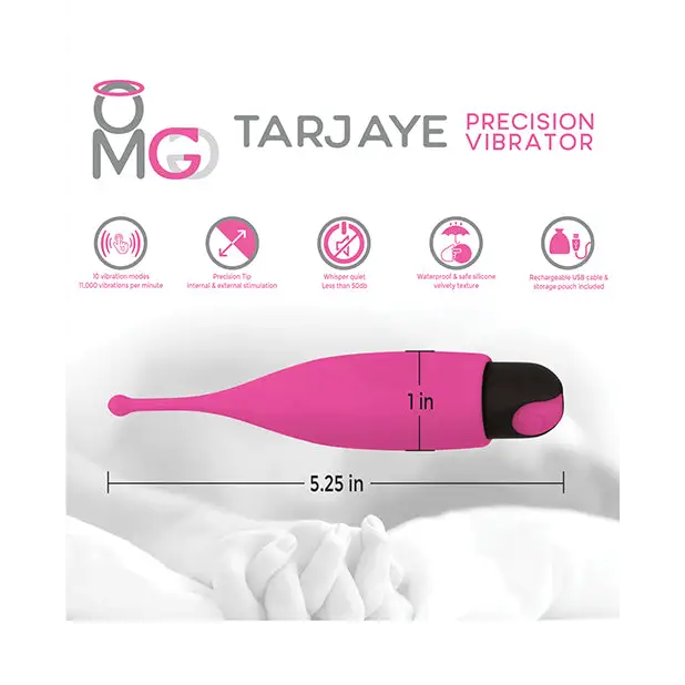 OMG Tarjaye Travel Size Precision Stimulator - Pink - Stimulators