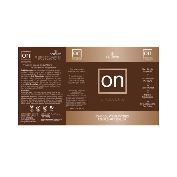 ON Arousal Oil - 5 ml Chocolate - Sexual Enhancers